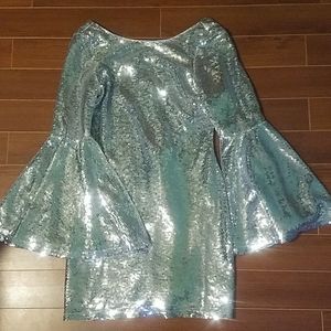 Silver party  dress